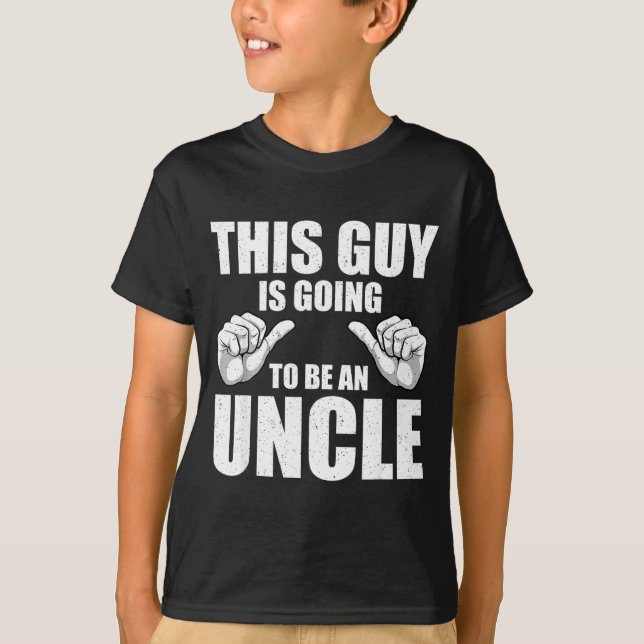 Funny Uncle Design For Uncle Men First Time Uncle  T-Shirt (Vorderseite)