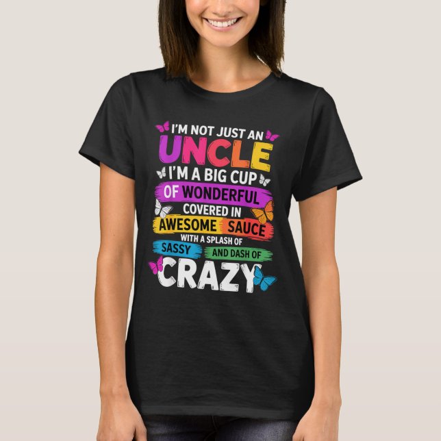 Funny Uncle Quote Sy Cool Uncle Men  T-Shirt (Vorderseite)