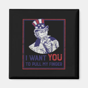 Funny Uncle Sam ich Wollte Sie, meinen Finger zu z Magnet