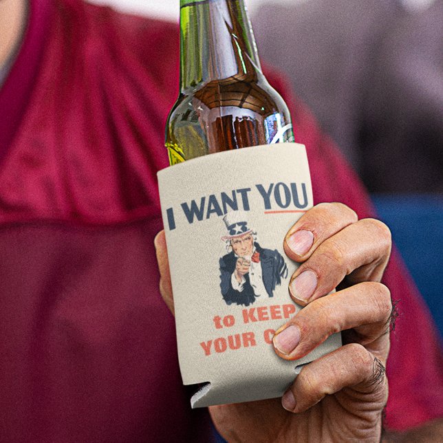 Funny Uncle Sam Patriotic Custom Message Dosenkühler (Von Creator hochgeladen)