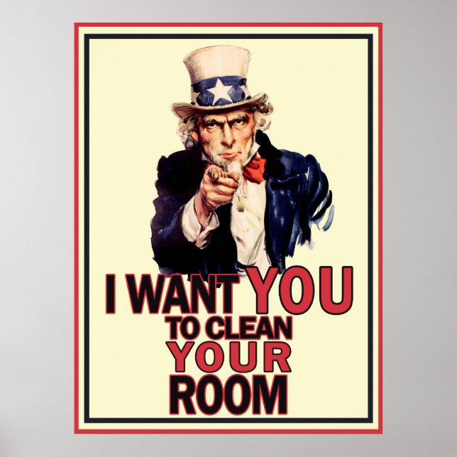 Funny Uncle Sam Poster (Vorne)