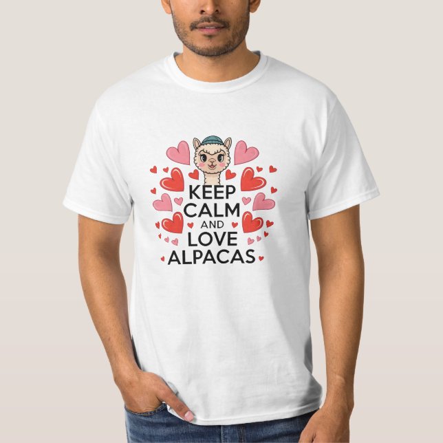 Funny und Adorable Alpaca Graphics T-Shirt (Vorderseite)