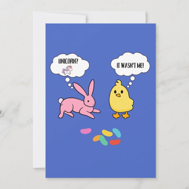 Funny und Chick Shirt für Ostern Einladung (Vorderseite)