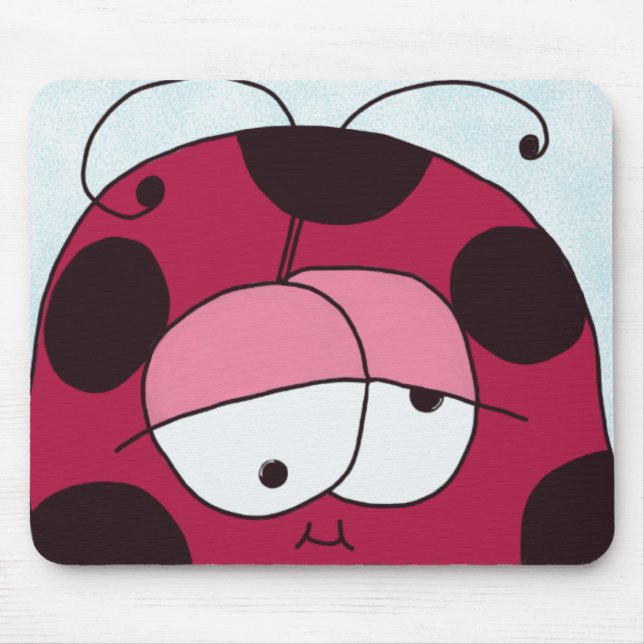 Funny und Chubby Ladybug Mousepad (Vorne)
