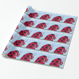 Funny und Euphoric Ladybug Geschenkpapier