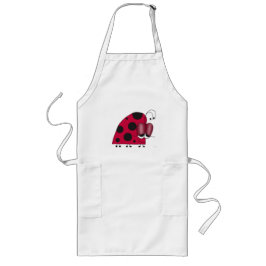 Funny und Euphoric Ladybug Painting Lange Schürze