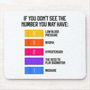 Funny und humorvolle Badminton Memes Shuttle Birdi Mousepad