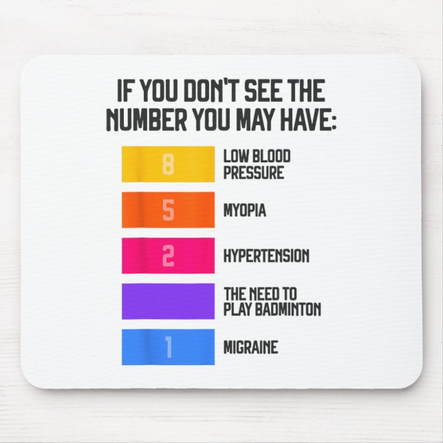 Funny und humorvolle Badminton Memes Shuttle Birdi Mousepad (Vorne)