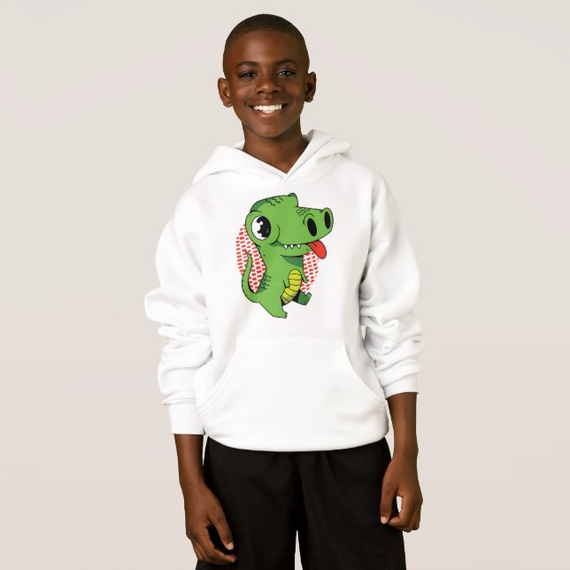Funny und Niedlich Baby Dinosaurier Hoodie (Vorne ganz)