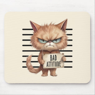 Funny und Niedlich Cat Mugshot Mousepad