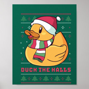 Funny und Niedlich Duck Puns Frohe Weihnachtsduck  Poster
