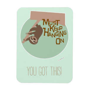 Funny und Niedlich Hang on Cartoon Sloth Design Magnet