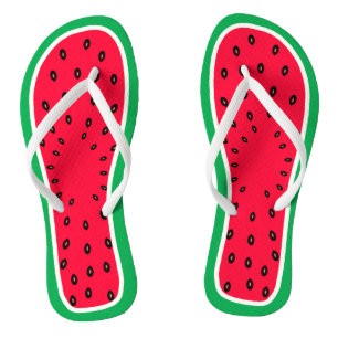 Funny und Niedlich Watermelon Slice Sommer Obst Flip Flops