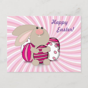 Funny und Niedlicher Hasen Ostern Postkarte