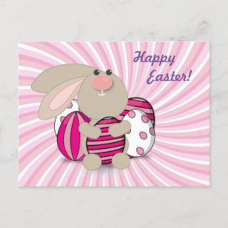 Funny und Niedlicher Hasen Ostern Postkarte