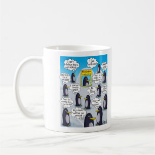 Funny und Niedlicher Pinguin des Monats. Kaffeetasse