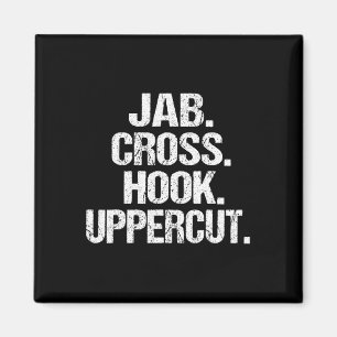 Funny und sarkastisch Kickboxer Jab Cross Hook Upp Magnet