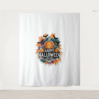 Funny und Spooky Halloween Zitate glücklich Wandteppich