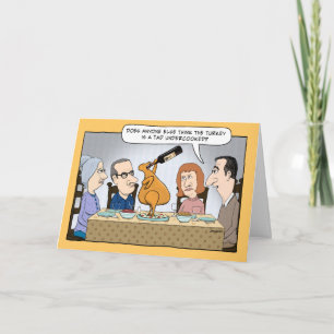Funny Undercooked Turkey Thanksgiving Card Feiertagskarte