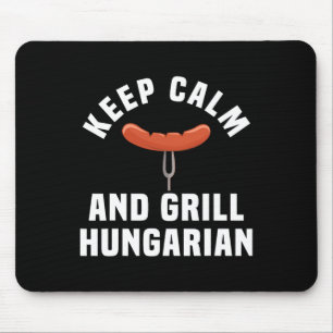 Funny Ungarische Wurst Grillen Party Spaß Quote Hu Mousepad