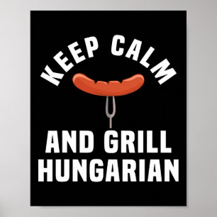 Funny Ungarische Wurst Grillen Party Spaß Quote Hu Poster