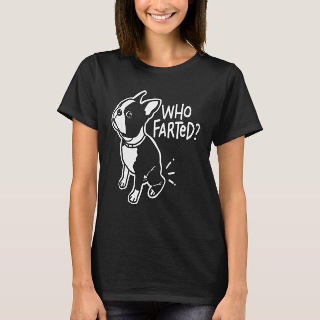 Funny Uni Comedy Who Farst T-Shirt (Vorderseite)