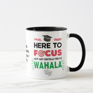 Funny Uni Student GRAD VIBES No Wahala Tasse