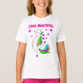 FUNNY UNICORN Bleibe Magical T-Shirt
