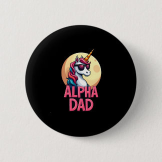 Funny Unicorn Dad Laufey Men Father's Day Christma Button