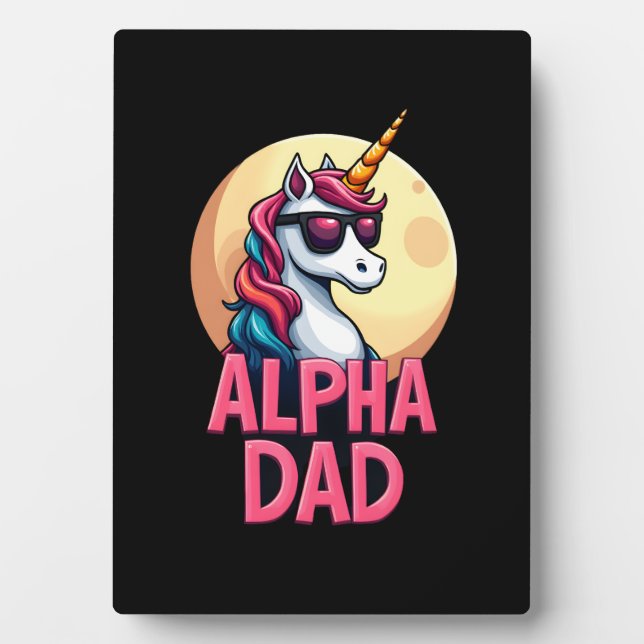 Funny Unicorn Dad Laufey Men Father's Day Christma Fotoplatte (Vorderseite)