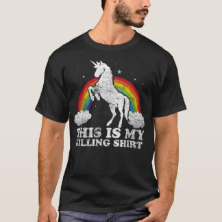 Funny Unicorn Das ist mein tödlicher bedrückter Vi T-Shirt