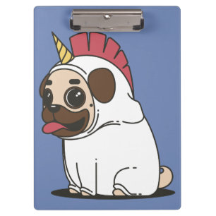 Funny Unicorn - Doggycorn Klemmbrett