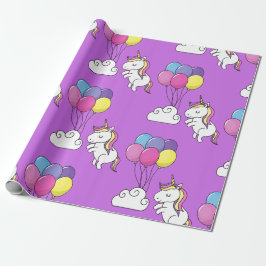 Funny Unicorn Muster Magic Horse Geschenkpapier