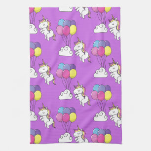 Funny Unicorn Muster Magic Horse Geschirrtuch