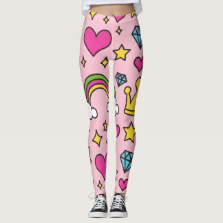 Funny Unicorn Muster Pink Magic Horse Niedlich Leggings