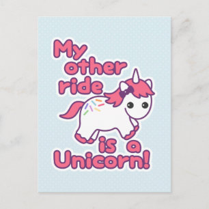 Funny Unicorn Postkarte