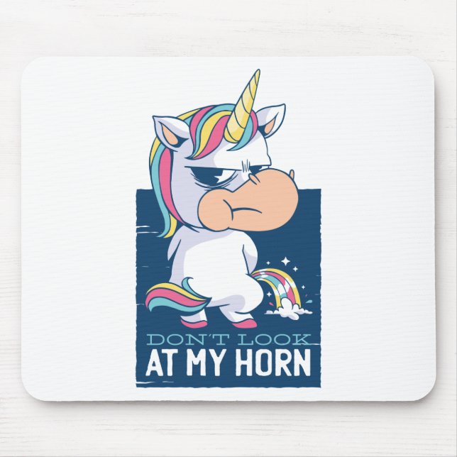 Funny Unicorn Sprichwort - Zitronenkostüm Mousepad (Vorne)