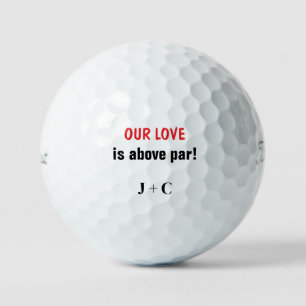 Funny unsere Liebe ist über Par Initials Titleist Golfball