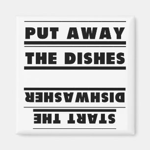 Funny Updown Leg weg und starten Sie die Geschirrs Magnet