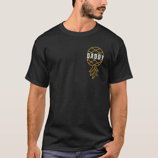 Funny Updown Pineaple Funny Daddy T-Shirt (Vorderseite)