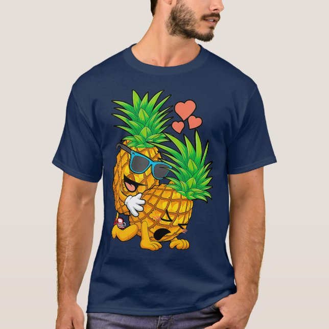 Funny Updown Pineappschwinger Geschenk für und T-Shirt (Vorderseite)