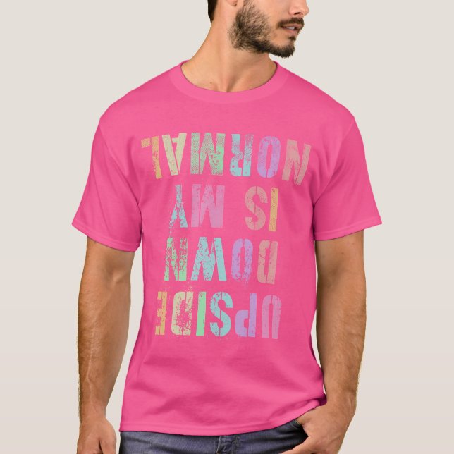 Funny Upside Down Is My Normal Gymnastics Tumbling T-Shirt (Vorderseite)