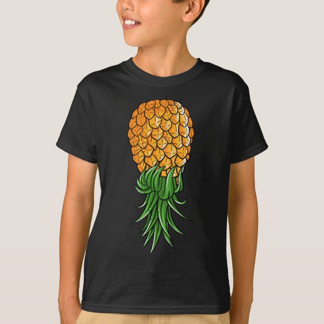 Funny Upside Down Pineapple Gift For Men Women Coo T-Shirt (Vorderseite)