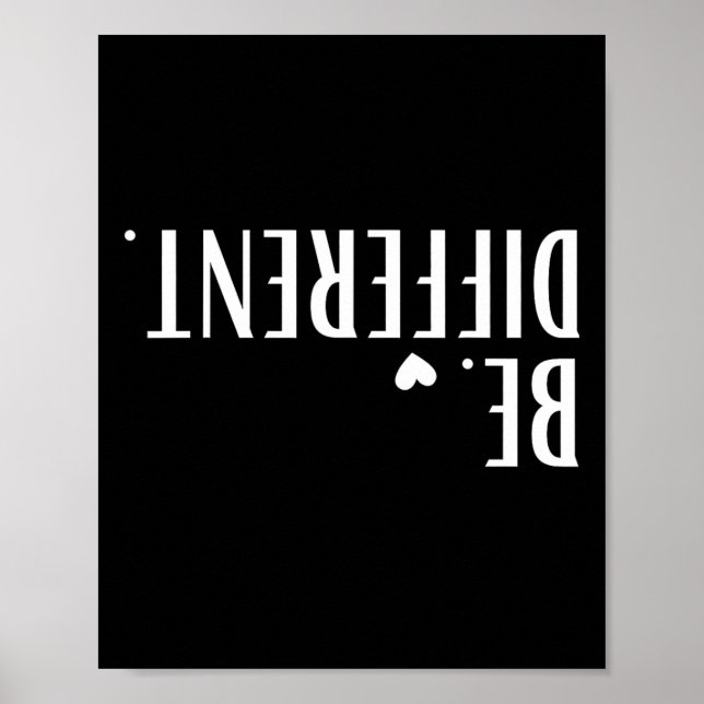 Funny Upside Down verschiedene Männer Frauen Kinde Poster (Vorne)