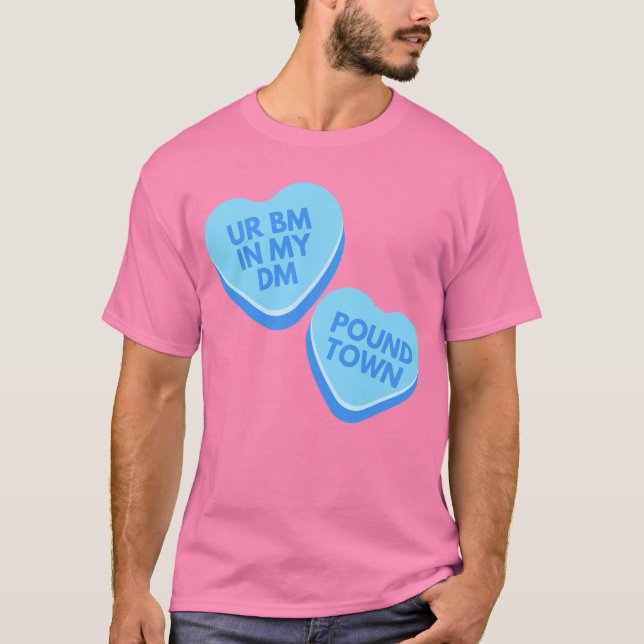 Funny Urban Unangemessenes Gesprächsherz T-Shirt (Vorderseite)