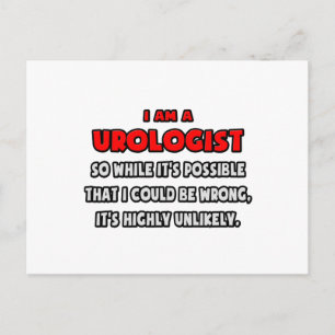 Funny Urologist .. Sehr unwahrscheinlich Postkarte