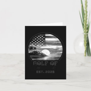 Funny US America Shirt Golf of US America Est 202 Karte