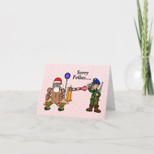 Funny US Border Customs Christmas Card Karte