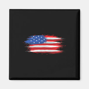 Funny US Flag Patriotic 4. Juli Tag der Indepe Magnet
