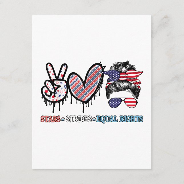 Funny US Flag Patriotic Begleitkarte (Vorderseite)
